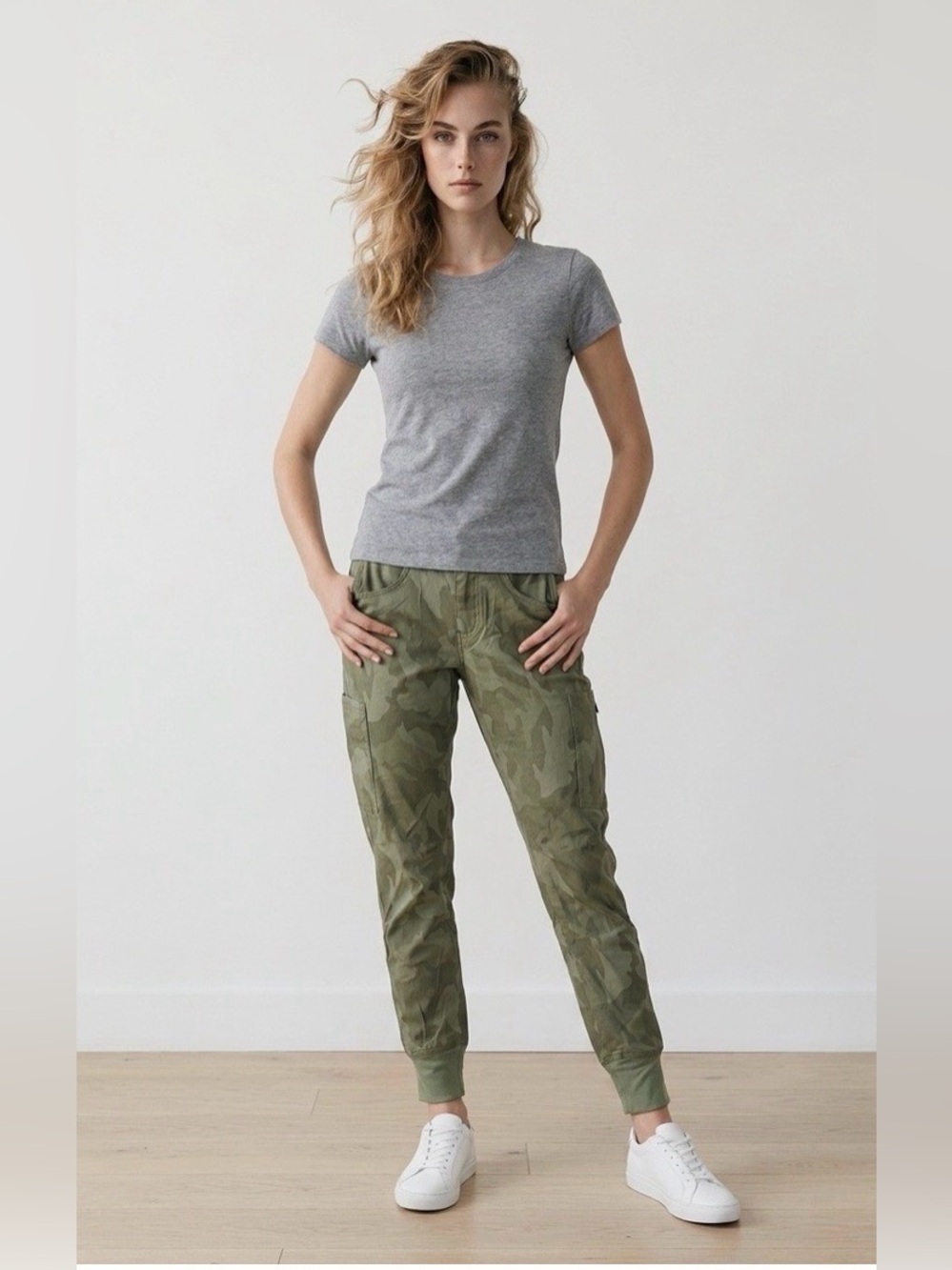 prAna Halle Jogger II ReZion Sage Camo Hiking Pants Women’s Size 6